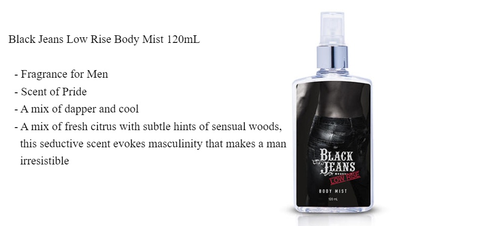 Black Jeans Low Rise Body Mist 120ml Lazada Ph