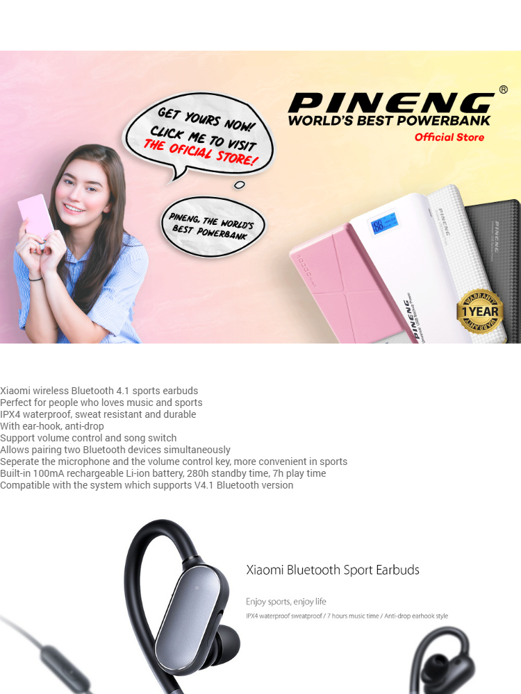 XIAOMI Mi Sport Earphone In-ear 
