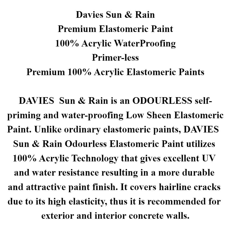 DAVIES® SUN & RAIN® 220 Azure Blue Elastomeric Paint