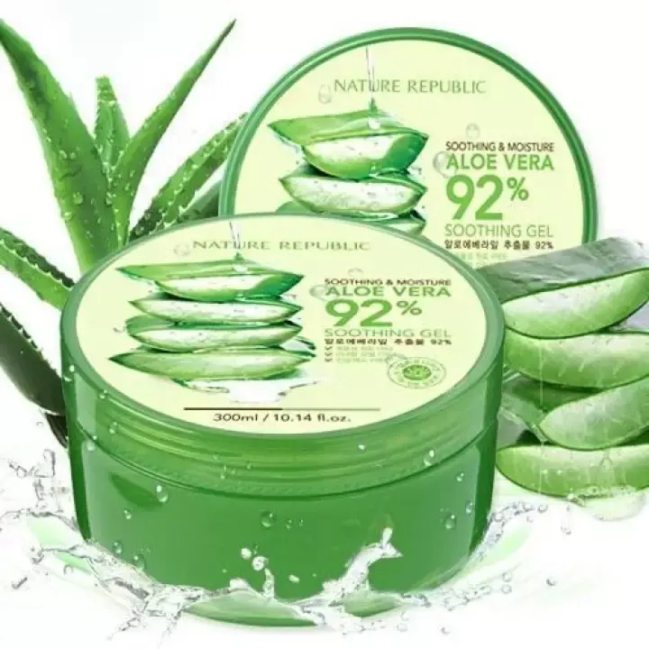 nature republic new soothing moisture aloe vera gel 92 percent korean cosmetics
