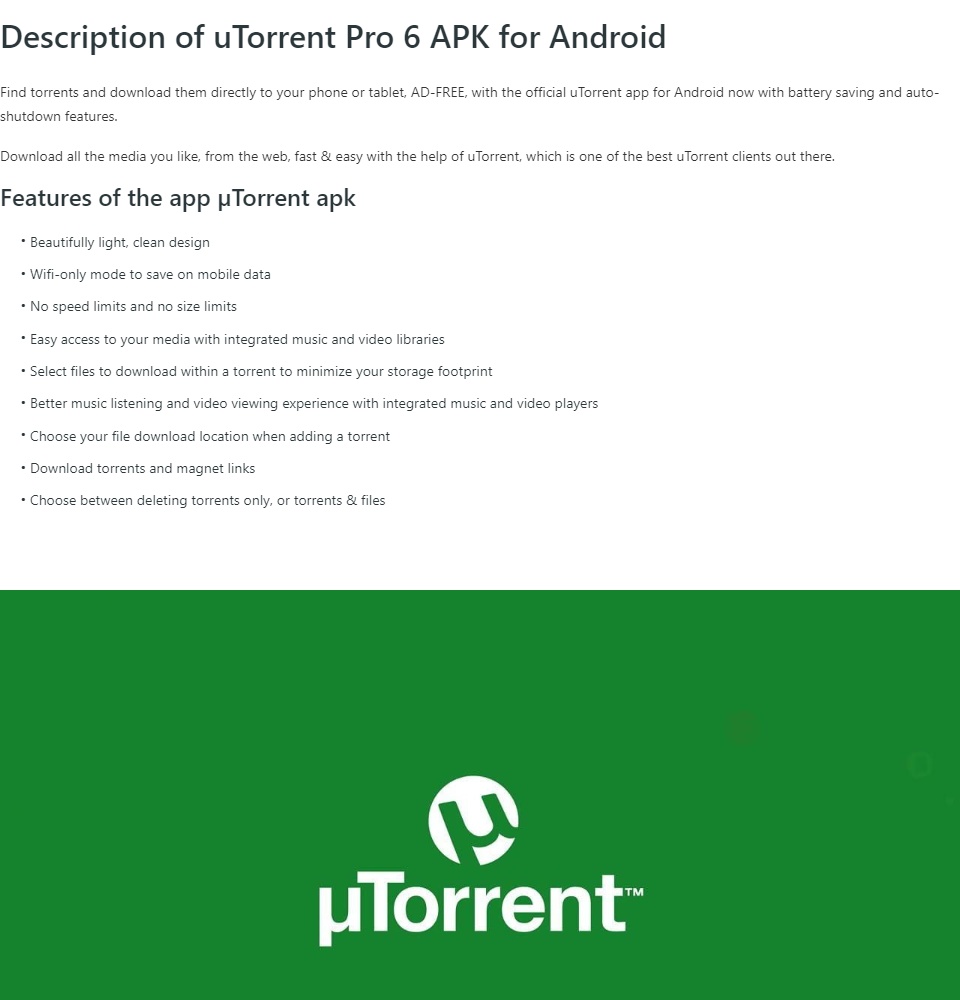 UTorrent Pro – Torrent App Downloader for ANDROID | Lazada