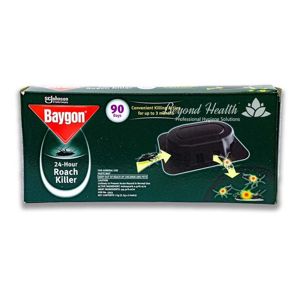 Baygon 24-hour Roach Killer Paste Bait (2.5gx 6 Baits) 90 Days Convenient  Killing Action FREE SHIPPING BH Official Store Beyond Heallth Wholesale  Beyond Heallth Wholesale FREE SHIPPING MAX