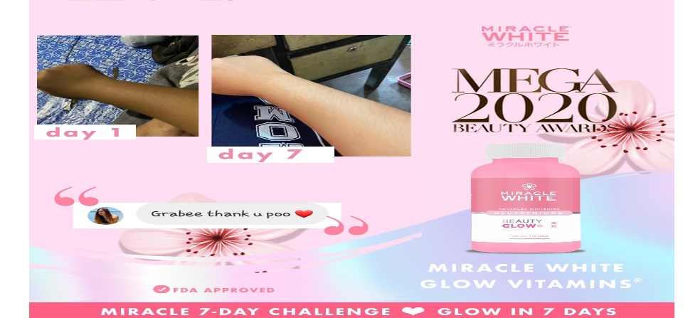 miracle white glutathione fda Miracle White Glow Vitamins Glutathione Capsule