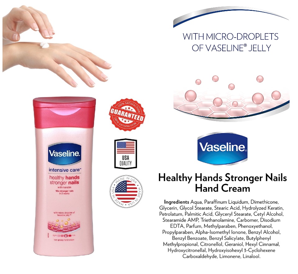 Vaseline Healthy Hand Nail Conditioning Lotion 6.8oz (200ml)