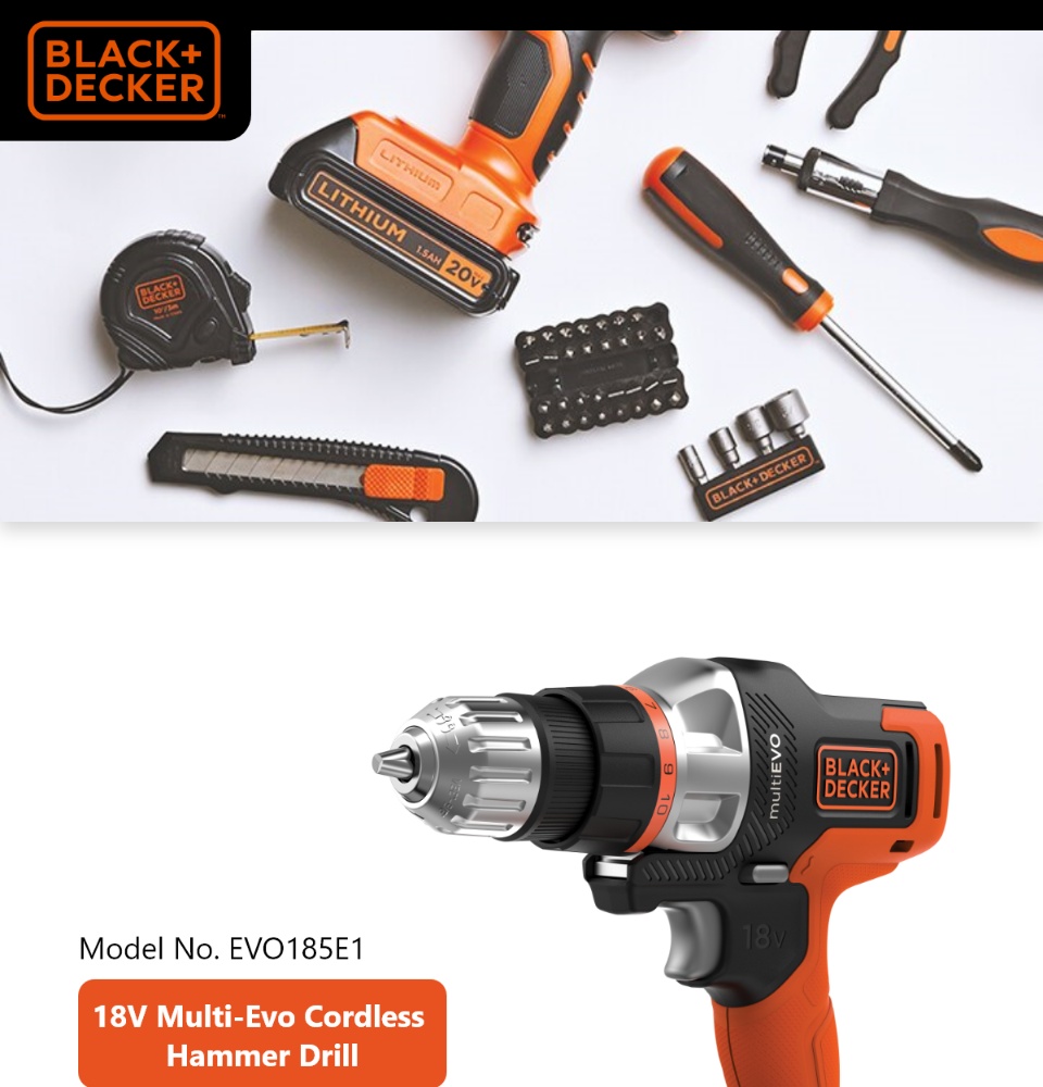 Buy Black + Decker Mt218s2a-qw Kit Multievo 18v 3 In 1 Screwdriver