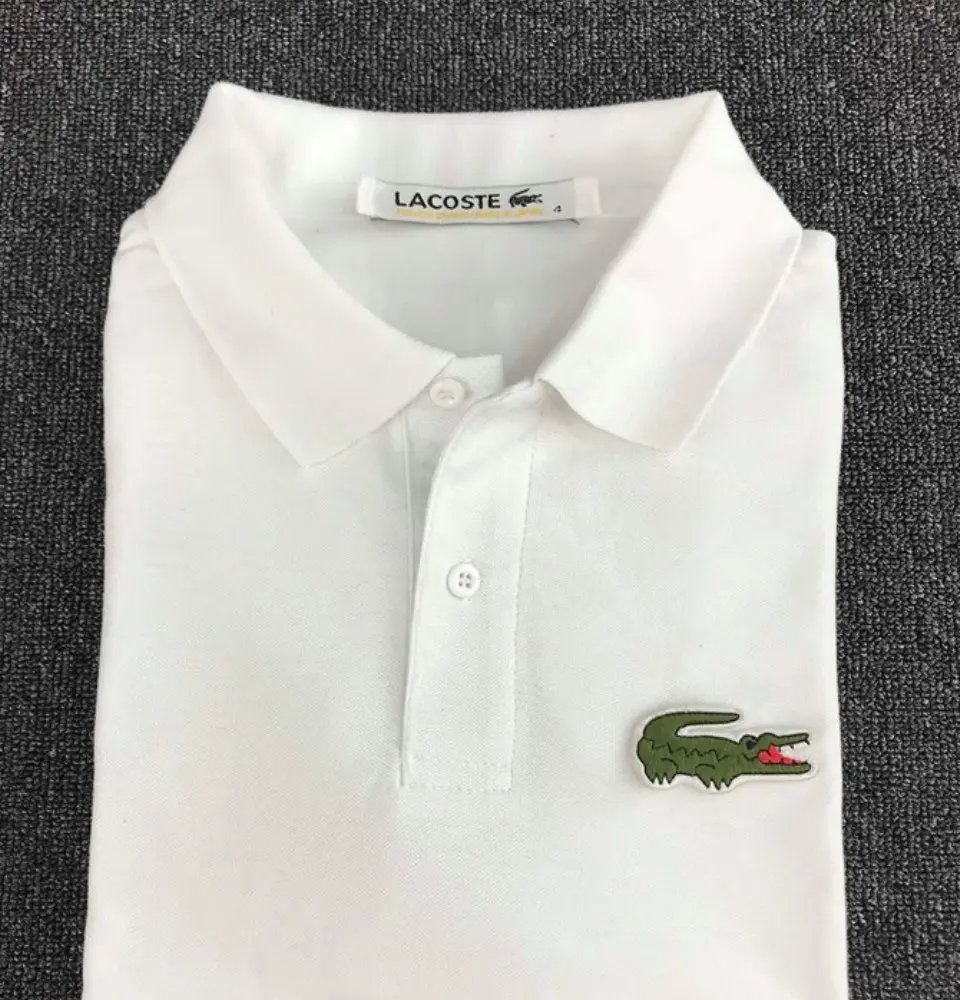 lacoste big logo polo