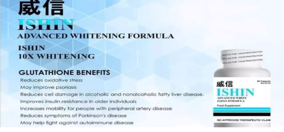 ISHIN Glutathione 10x Advanced Whitening Japan Formula [ORIGINAL]