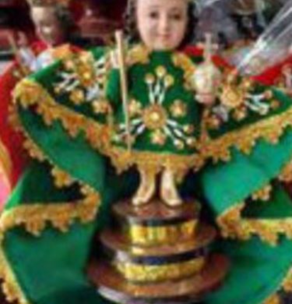 sto nino green dress Vestido Niño Dios San Judas Tadeo, Baby Jesus St. Jude Dress – Party Pieces  McAllen main image 1
