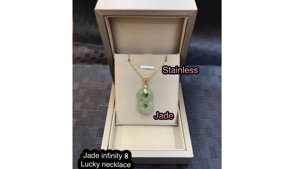 Jade sales infinity pendant