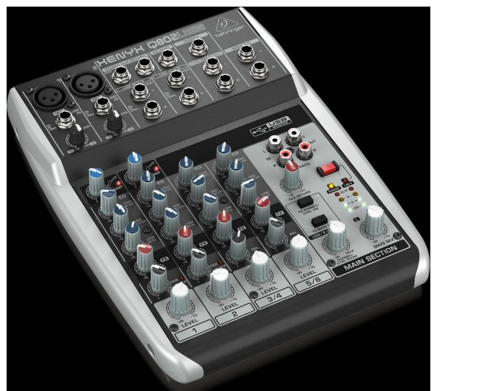 use behringer xenyx q802usb with phone
