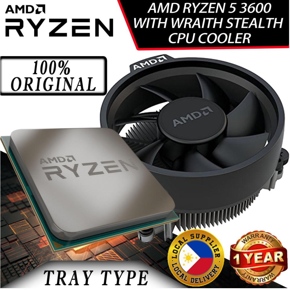 Wraith Stealth Cooler Ryzen 3500 Stock Cooler AMD RYZEN 3600 Tray