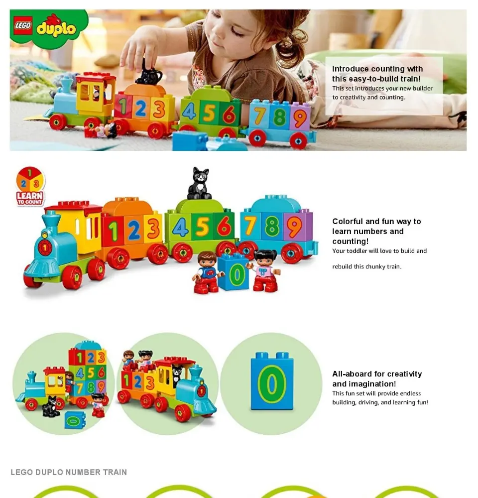 duplo number train set