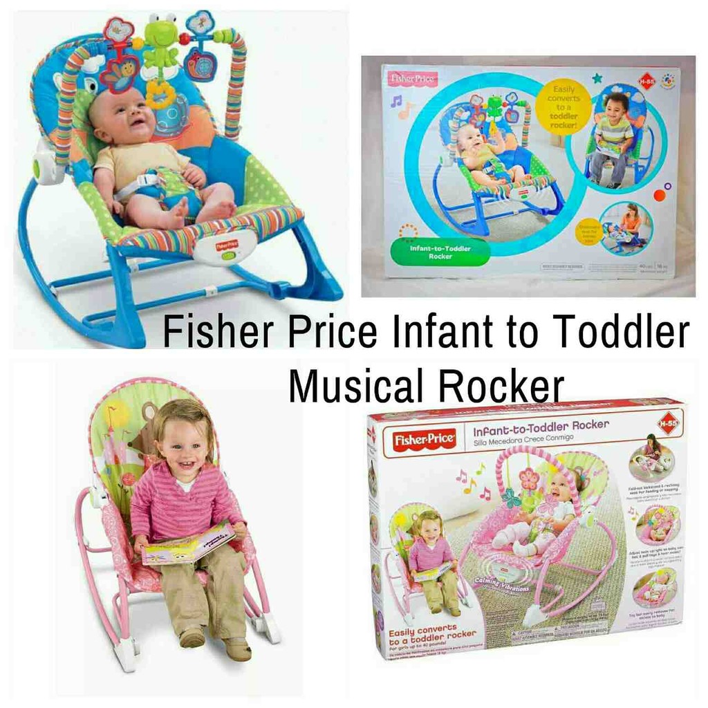 baby musical rocker with hanging toys