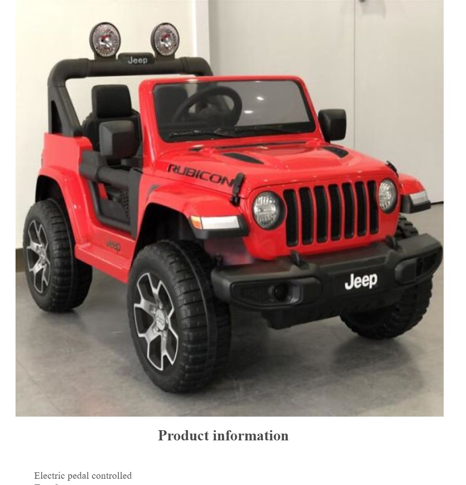 wrangler toy car