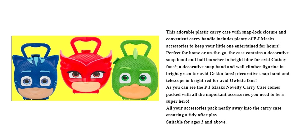 PJ Mask Carry Case Playsets