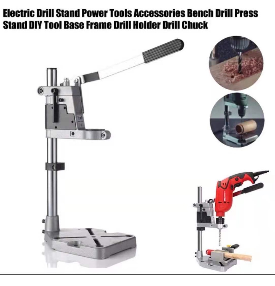 Universal Electric Drill Bench Press Stand Base Table For With Heavy Duty Frame And Cast Metal Woodworking Tool Lazada Ph