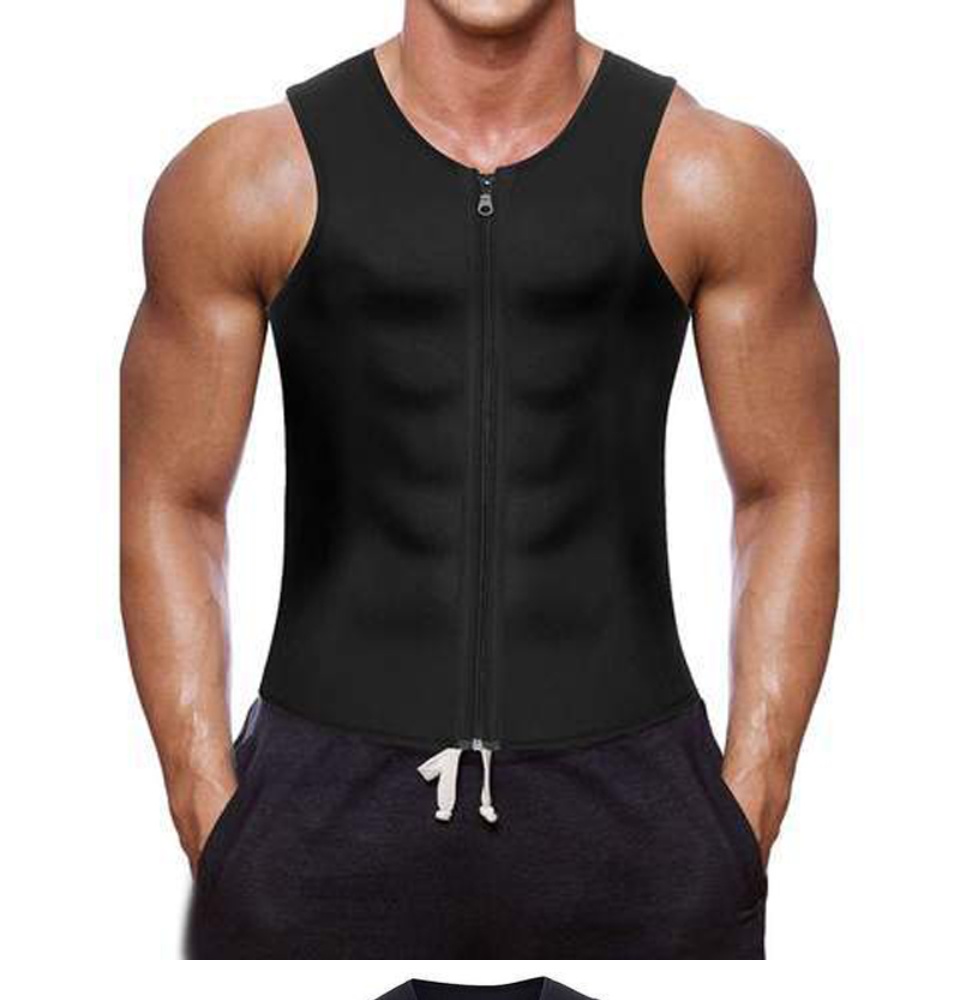 FUNLALA Shaper Vest Workout Shapewear Ultra Sweat Slimming Trainer Neoprene  Sauna Shirt Weight Loss Shaping Zipper Tops Corset