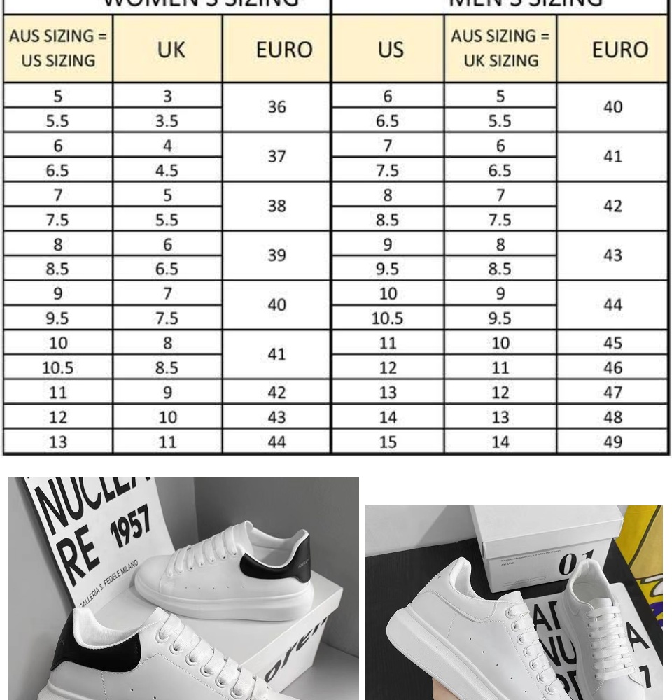 mcq alexander mcqueen size guide