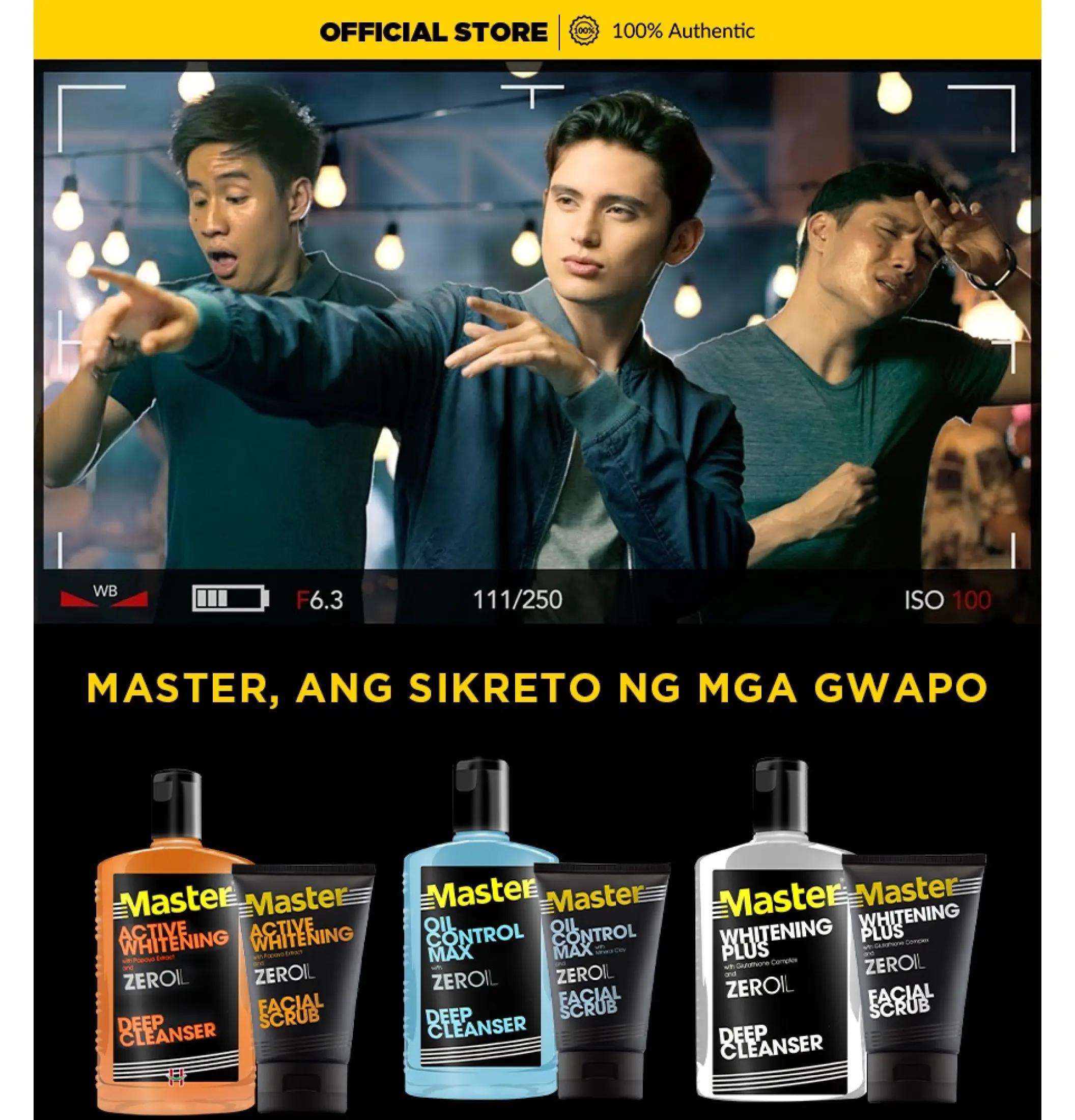 master whitening plus deep cleanser