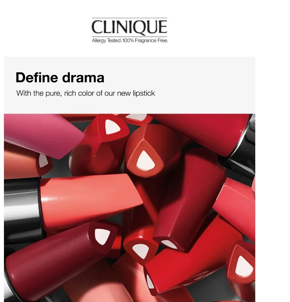 clinique lipstick dramatically different