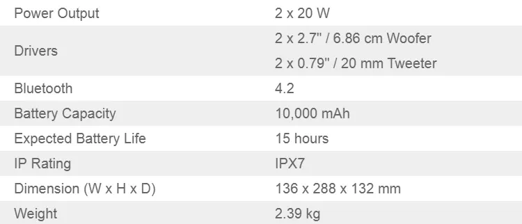 jbl xtreme ip rating