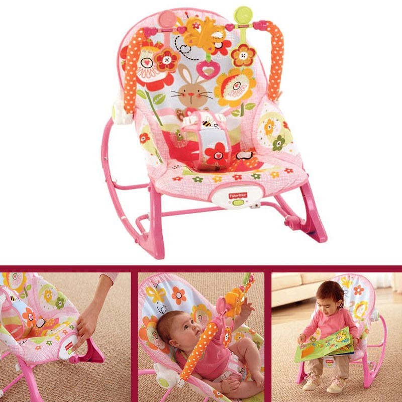 pink toddler rocking chair