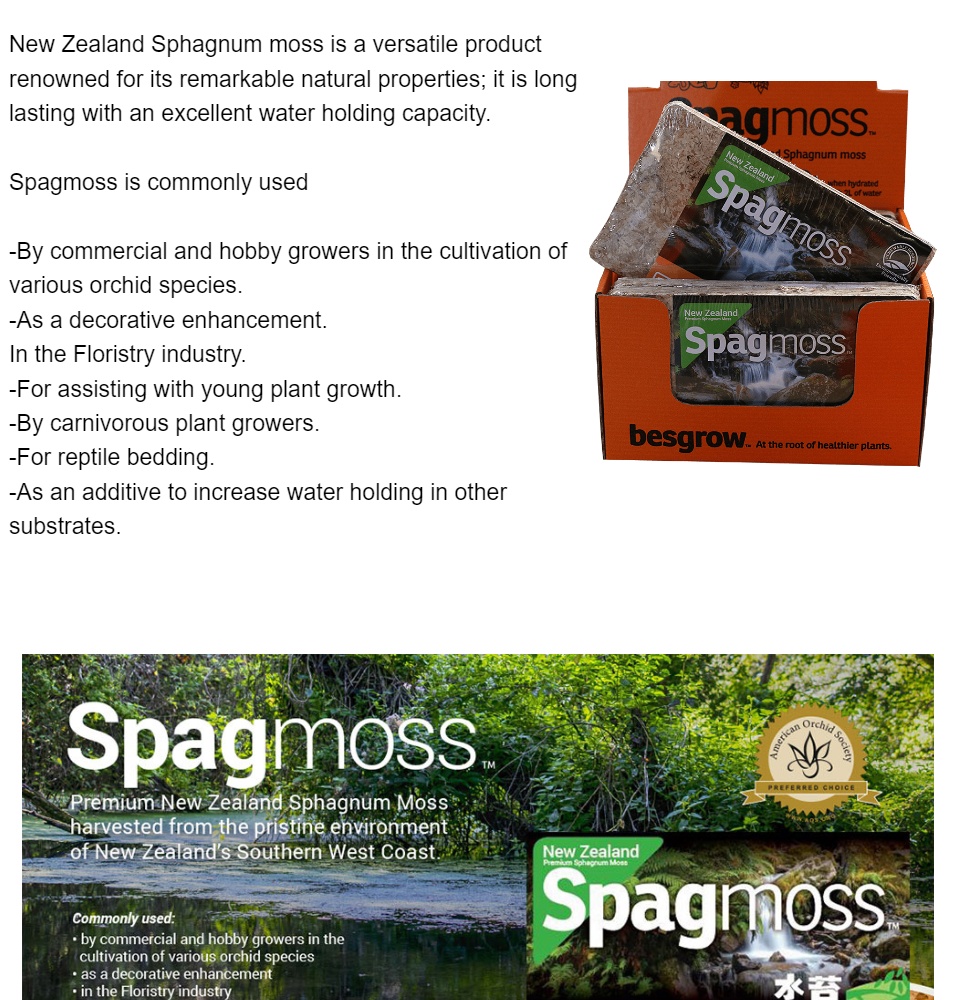 New Zealand Sphagnum Moss 100g