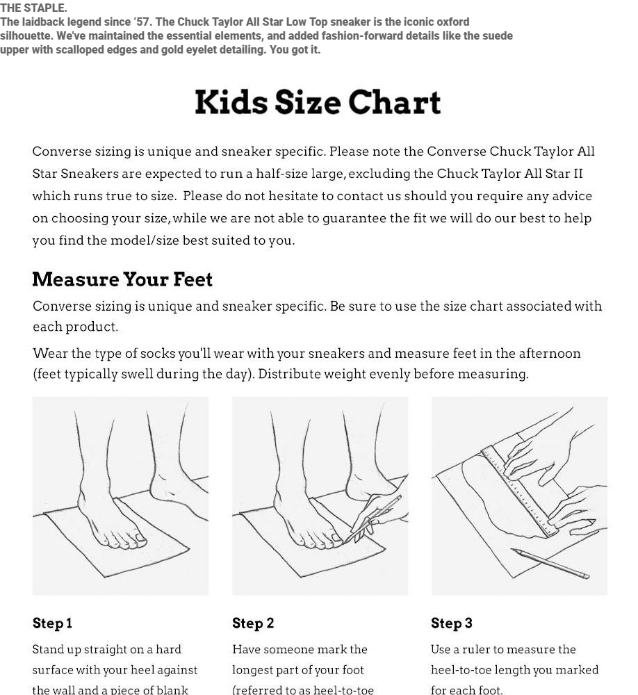 chuck taylor size chart