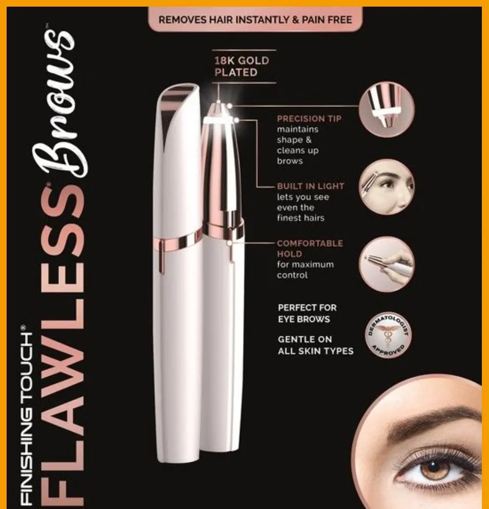 eyebrow shaper and facial hair remover