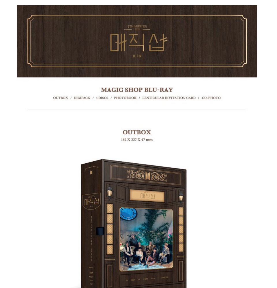 BTS 5th Muster Magic Shop Bluray 2019 ( Brand New / Sealed