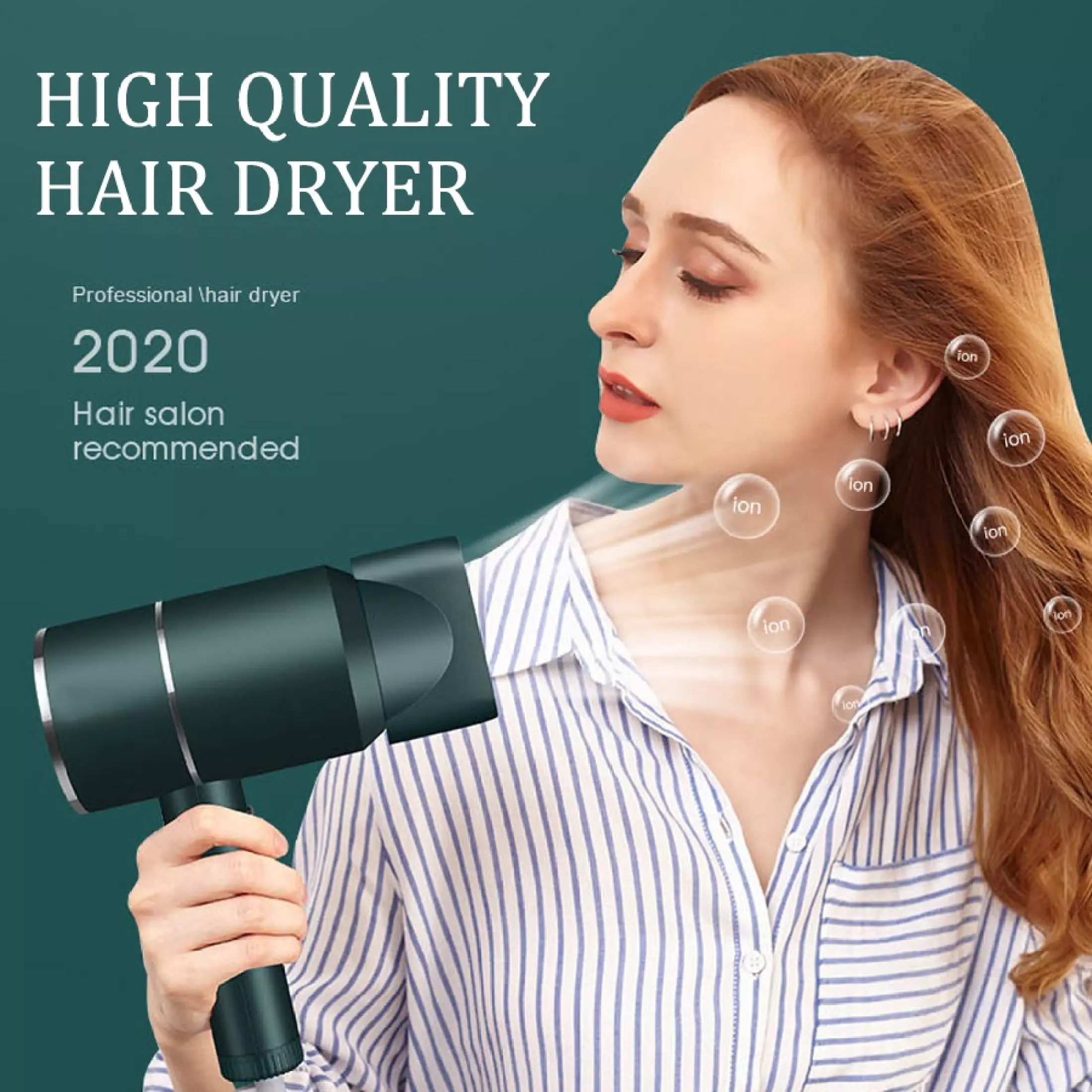 1875W Hair Dryer, Ifanze Professional Ionic Hair Blow Dryers with 3 Heat  Settings, 2 Speed, Cool Settings,Fast Drying Blow Dryer for  Home,Travel,Salon and Hotel - Walmart.com