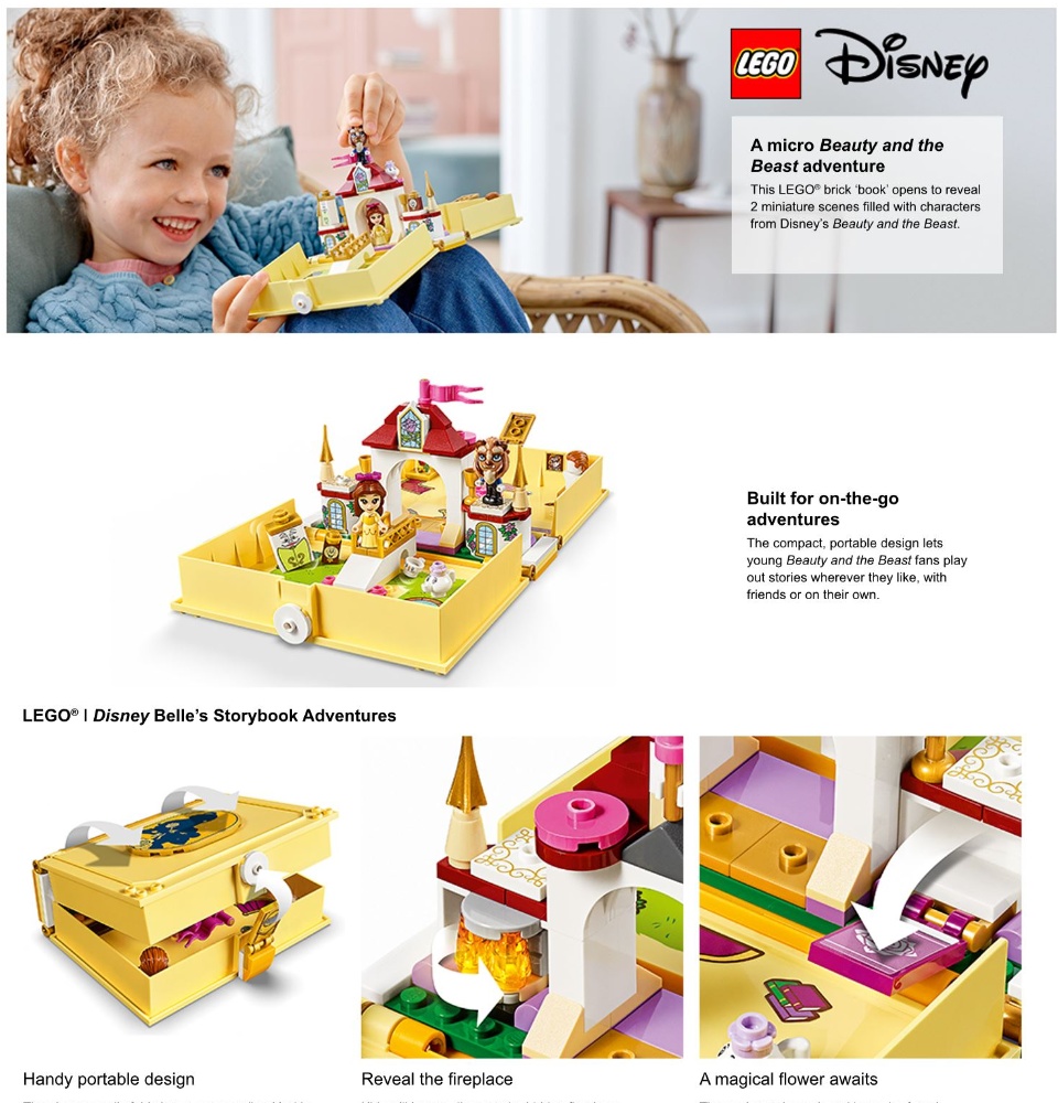 43177 LEGO Disney Princess Belles Storybook Adventures Age 5 111pcs 