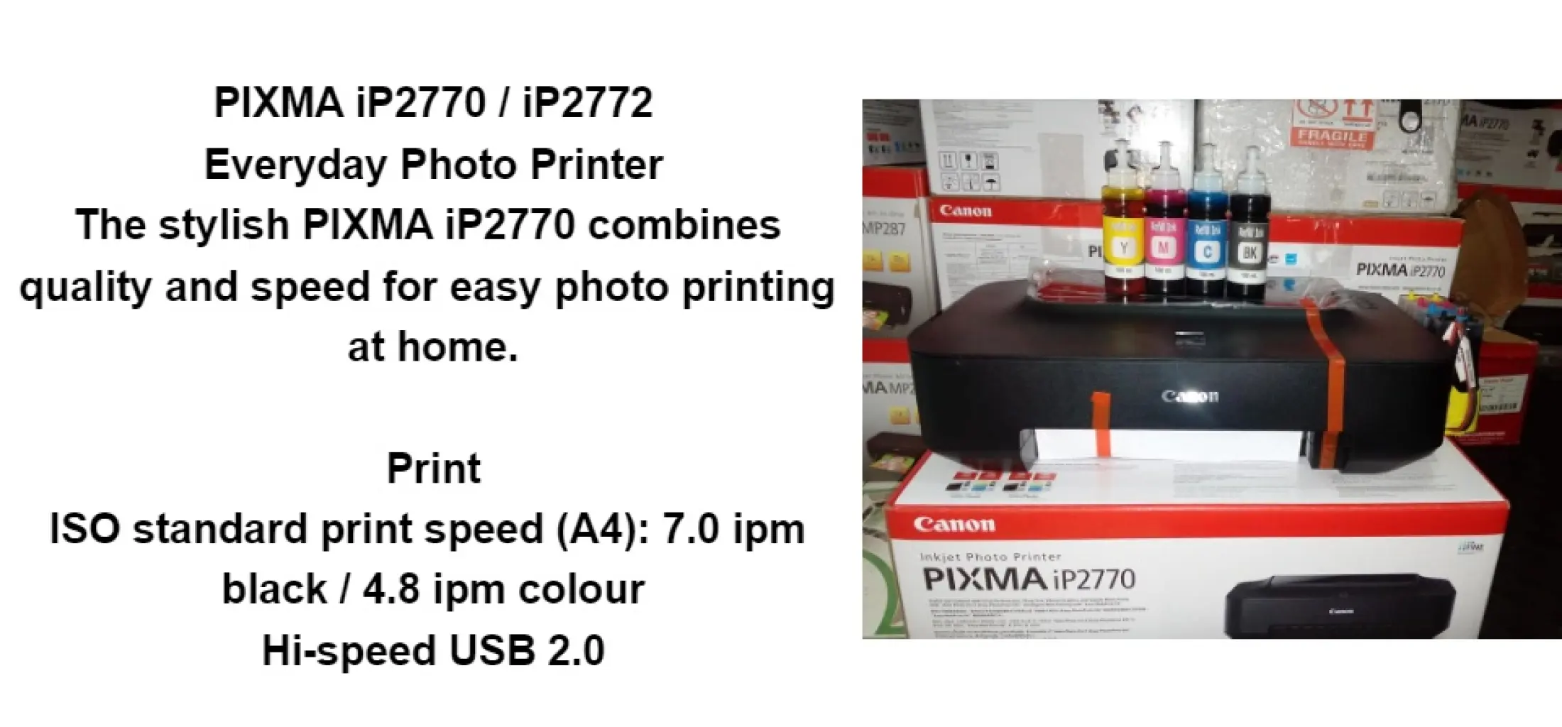 canon ip2770 printer specification