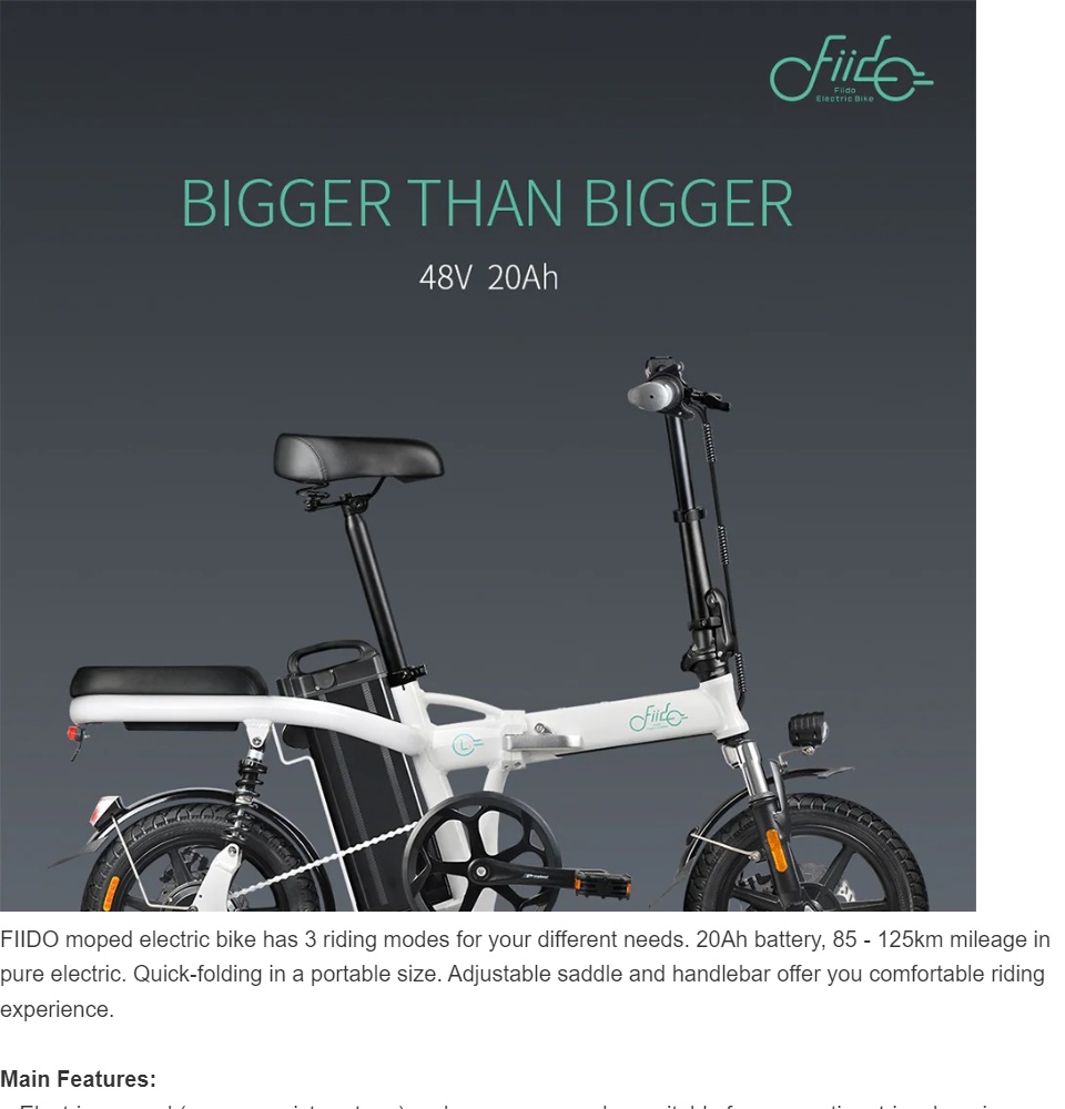 Fiido l2 folding e bike hot sale