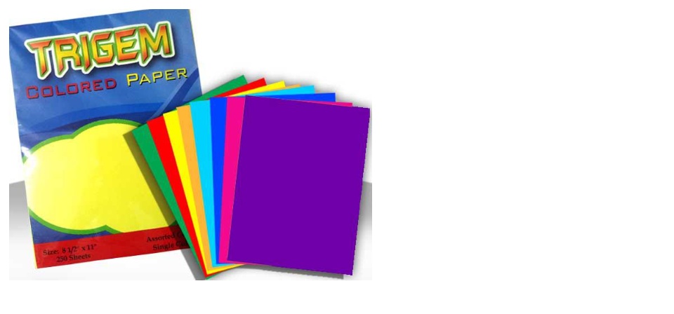 Colored Paper Assorted Color 250 Sheets