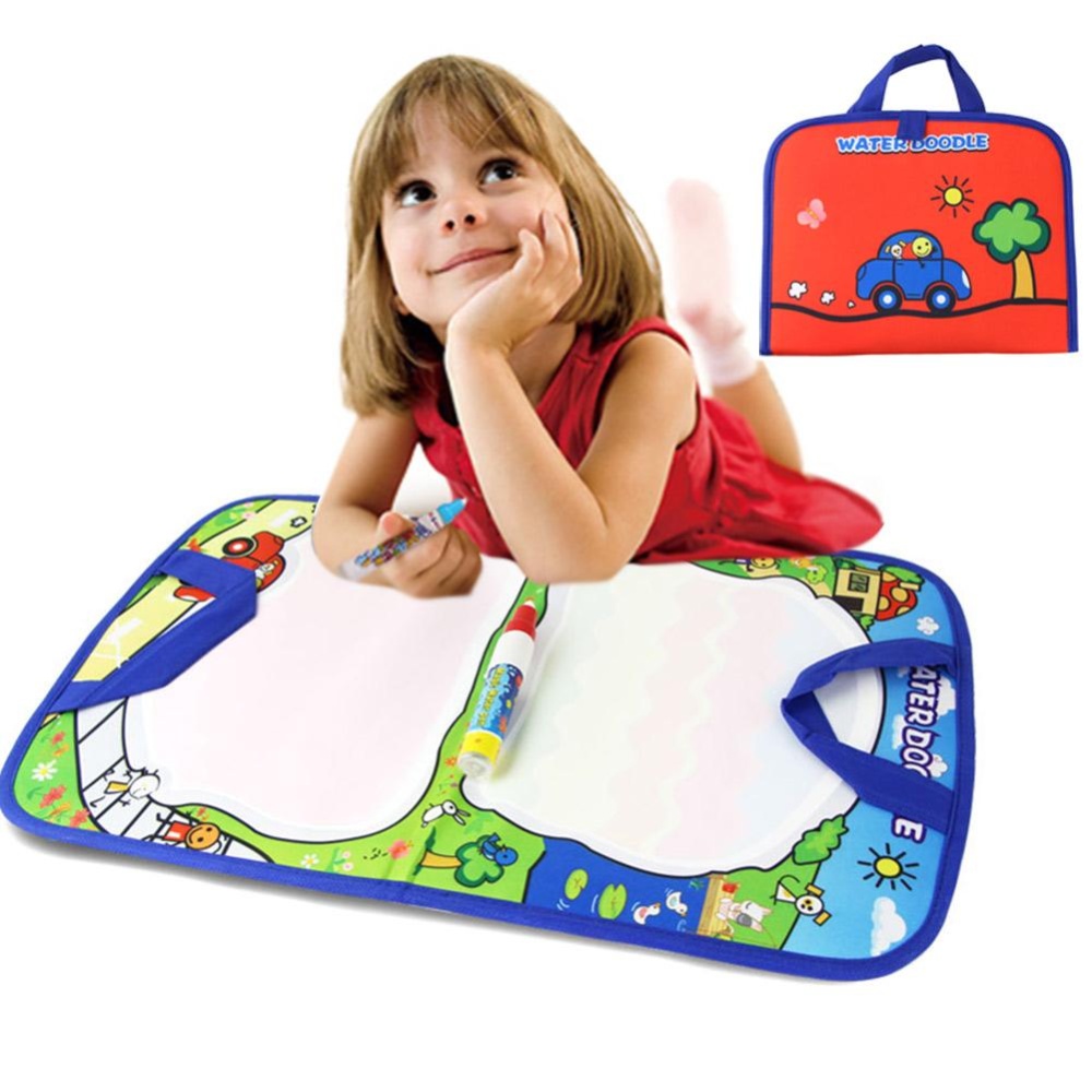 SBY Kids Magic Water Canvas Blanket Write Draw Pen Handbag Doodle For Early Baby - intl(as picture show)