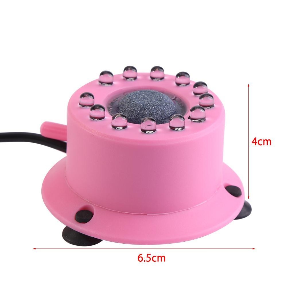 12 Led Submersible Bubble Light Air Stone For Aquarium Fish Tank