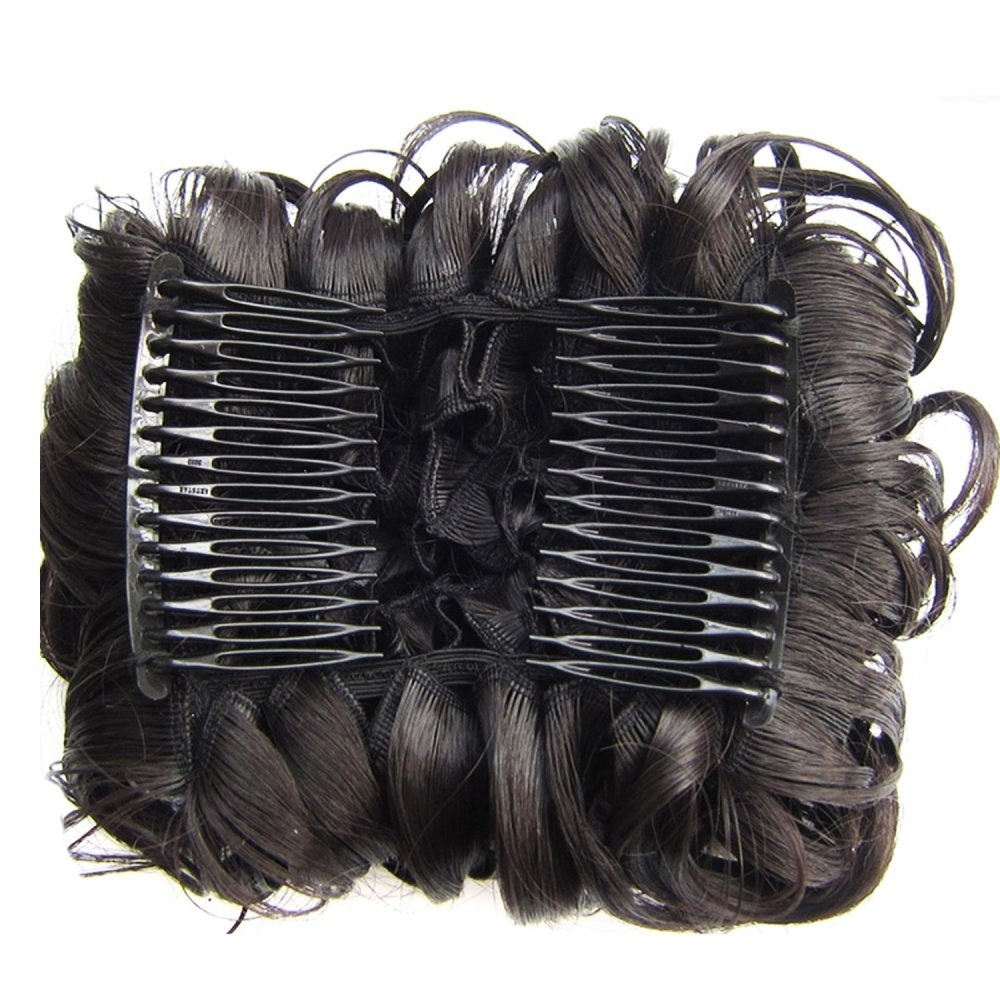 Women Fashion Short Messy Curly Hair Bun Piece Updo Ponytail Hair