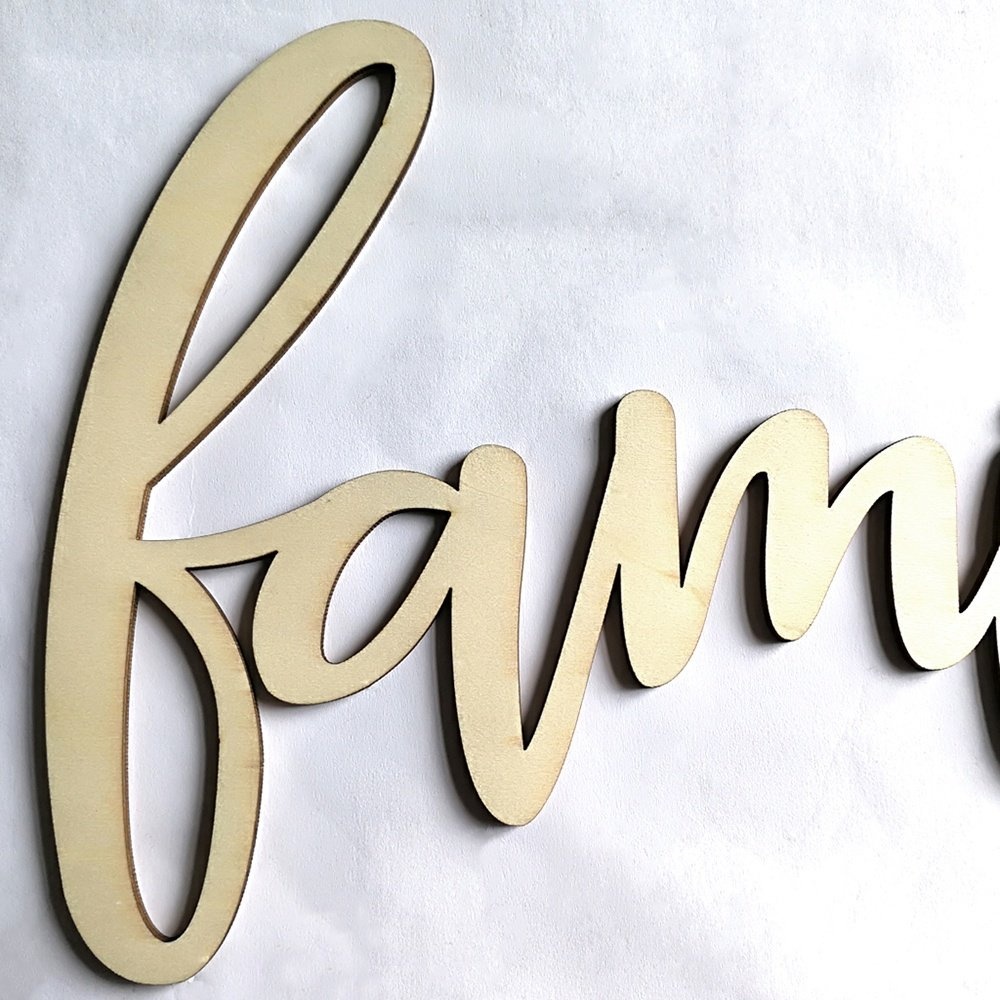 Wall Wood Home Decor Sign Wooden Letters Alphabet Word Decoration