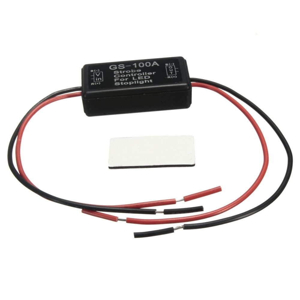 Car Auto GS-100A 12V LED Brake Tail Stop Light Strobe Flash Controller Box Light