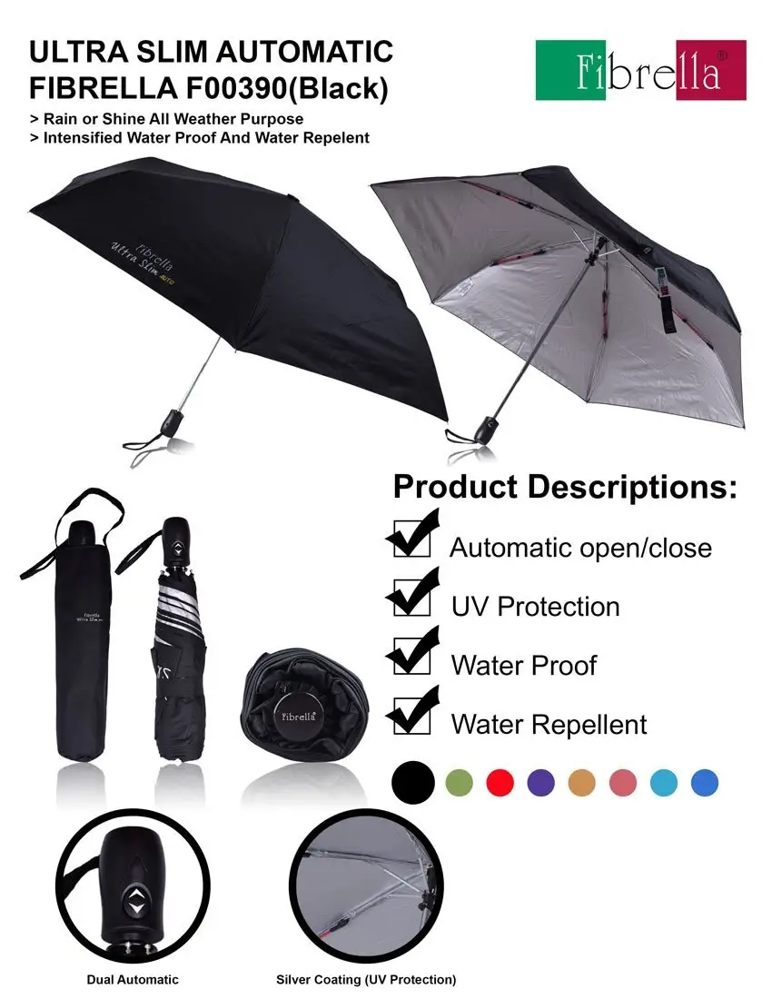 fibrella mini automatic umbrella
