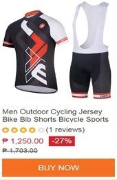 cycling bib short sleeve set