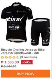 cycling jersey set short